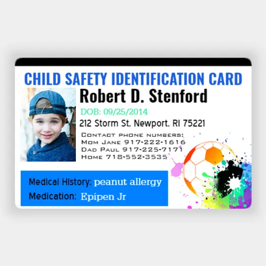 Kid safety ID