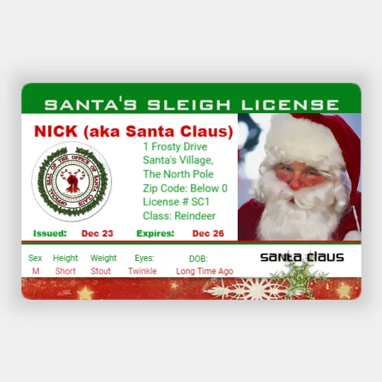 Santa License ID