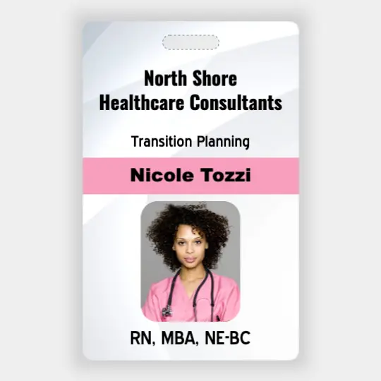 Healthcare Consultant ID badge