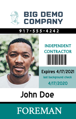 Independent Contractor ID