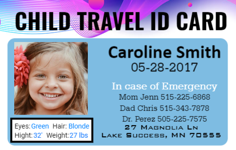 Child Travel ID