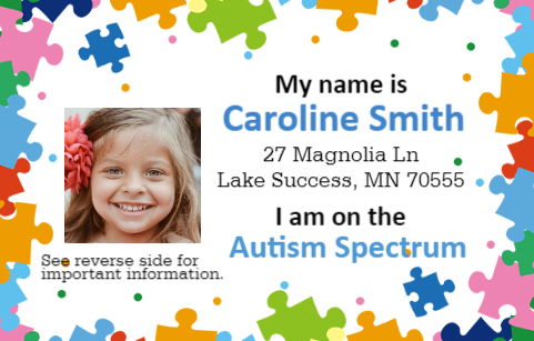 Autism Spectrum ID card