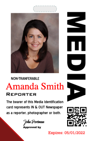 Press pass - Media identification badge - Make your own