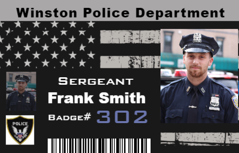 Police Department Identification Badge