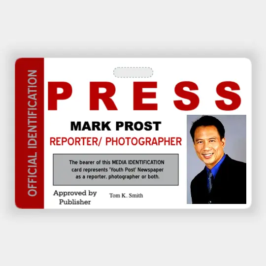 Press ID badge