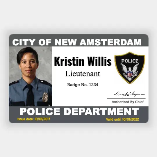 Law Enforcement ID Badge Horizontal Great Selection of Police ID