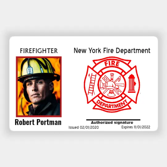 Firefighter ID Badge