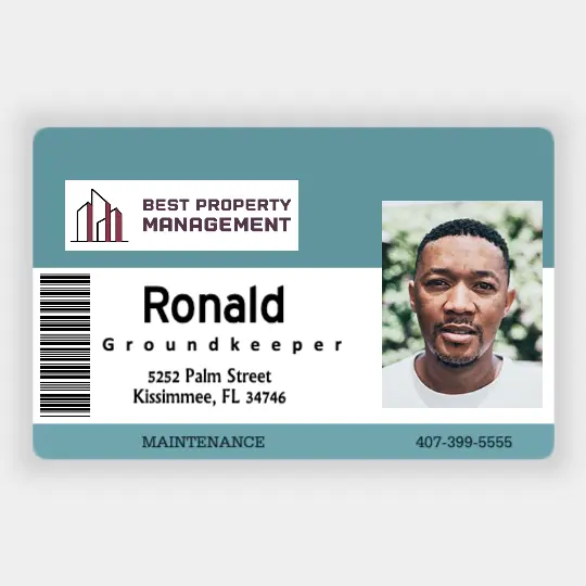 Property Management ID card