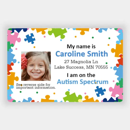 Autism Spectrum ID card