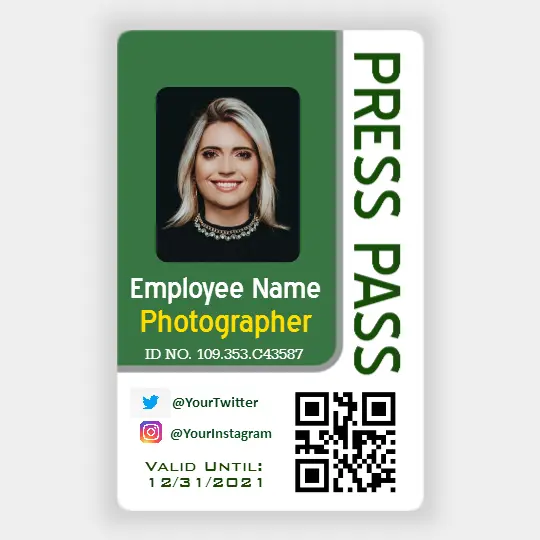 Press Pass With Airlines Discounted Media Rate Policy On The Back