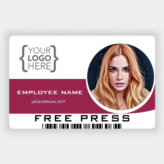 Free Media Press Identification Card