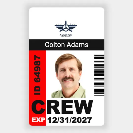 Aviation Crew Member ID card