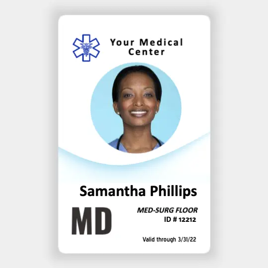 Stylish Medical Staff ID card