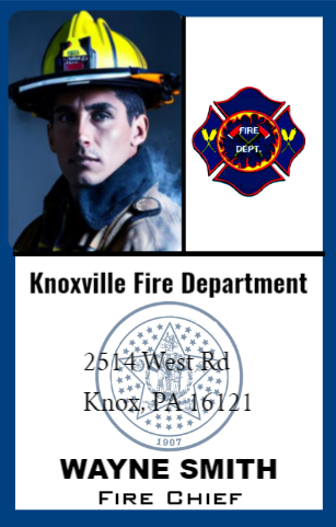 Firefighter ID card