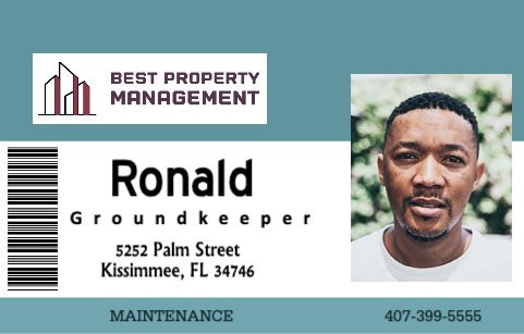 Property Management ID card