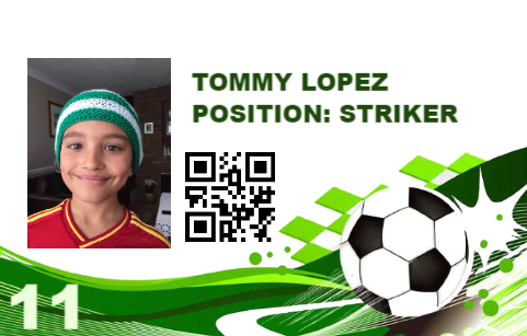 Soccer Player Card