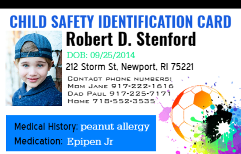 Kid safety ID