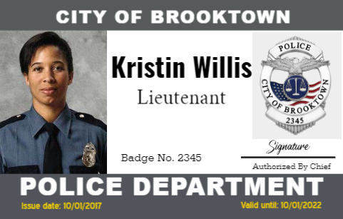 Police ID Badge