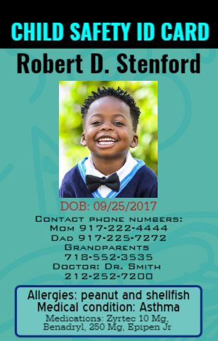 Child ID card