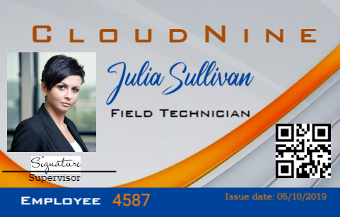 Field Technician ID Badge