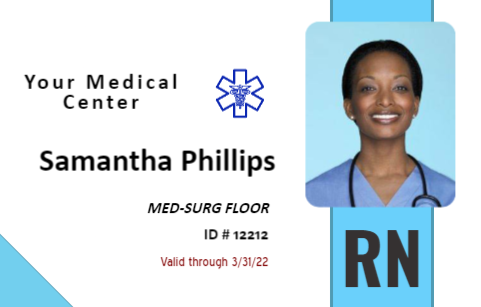  Custom Name LPN LVN RN Hello My Name is ID Card Badge