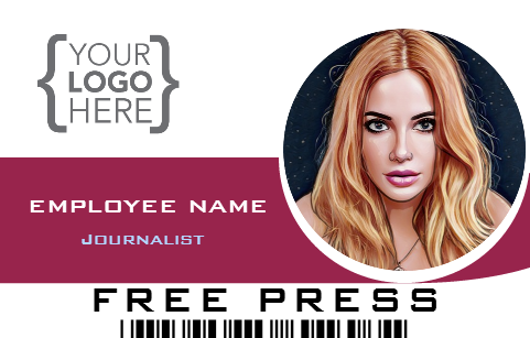 Press Pass & Press ID Card Templates & Badge Maker