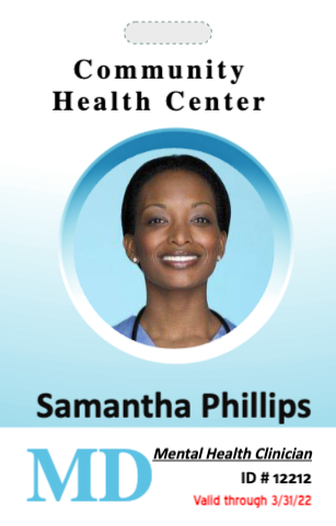 Community Health Center Staff ID Card