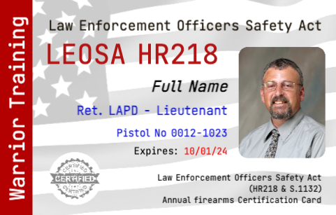 LEOSA Plastic ID Card